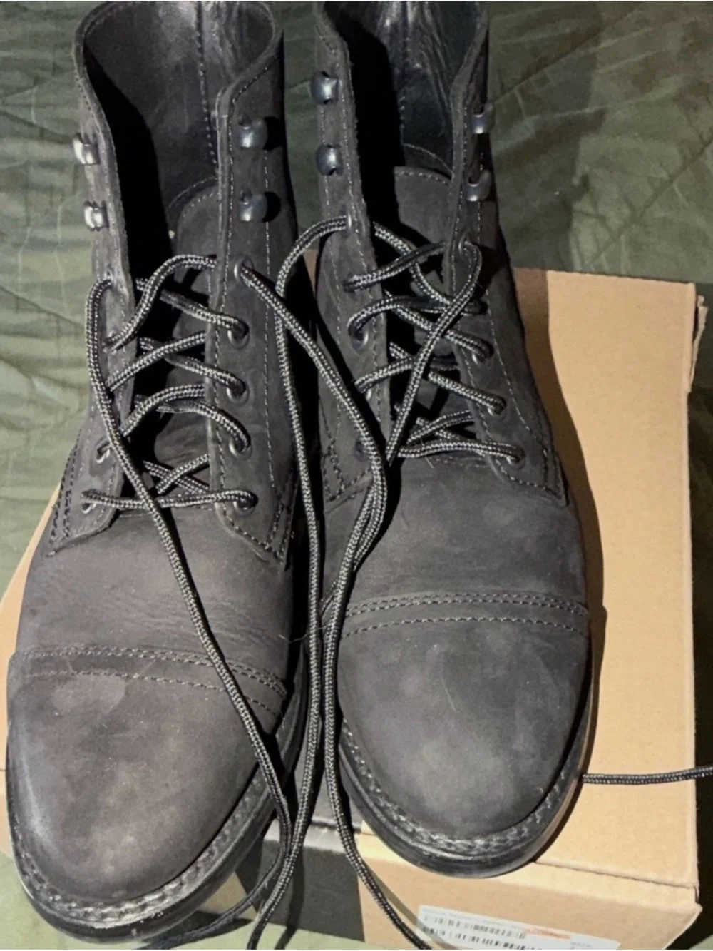 Thursday Boot Company Black Leather Lace-Up Men's Boots